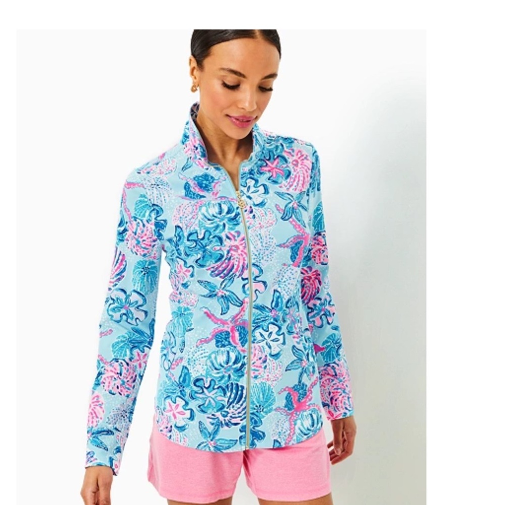 NWT Lilly Pulitzer UPF 50+ Leona Zip-Up Jacket